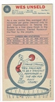1969 Topps Basketball #56 Wes Unseld - Baltimore Bullets RC